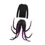 Octopus Costume Novelty Long Tentacles Animal Cosplay for Women Dress up black
