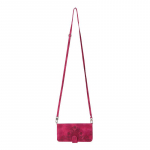 iPhone 14 pika k&ouml;iega Messenger Bag nahast &uuml;mbris Apple'i mobiiltelefonile &ndash; mitmefunktsiooniline magnetimeja Kyocera ja Samsung S23 jaoks red. iPhone 16 Pro punane