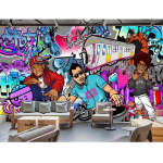 3D Tapeet Moodne Seinamaal Hip-hop Rockmuusika Seinakleebised Seinamaal Hip-hop Muusika Tapeet Tantsustuudio Eemaldatav Seinamaal 200 cm(W) x 140 cm(H)