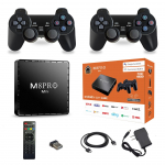 M8 PRO mini-teleri m&auml;ngukarp 4K HDMI 2.4G juhtmevaba retrom&auml;ngukonsool, kahes&uuml;steemne 64 GB 30000+ kodune arkaadm&auml;ngud 64G/EU