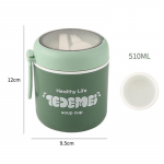 510 ml roostevabast terasest supitass, termostoidukarbiga toidukonteiner lusikaga koolilastele