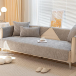 Diivanipadi sobib igal aastaajal, kaasaegne kerge luksus, paksendatud k&otilde;rgekvaliteediline &scaron;enillist diivanikate, libisemiskindel 70*70cm