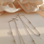 925 Sterling H&otilde;bedast Risti Tutt K&otilde;rvar&otilde;ngad Naistele Pave Cz Pika ketiga k&otilde;rvar&otilde;ngad Ehted