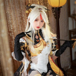 M&auml;ng NingGuang Cosplay Kost&uuml;&uuml;m Parukas Anime Halloween Party Cheongsam Kleit T&uuml;druku Halloweeni Kost&uuml;&uuml;mid Naistele Vestido L-(Costume+Wig)
