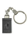 Manchester Terrier - Crystal key ring with dog photo, illuminated key ring, unique gift by Art-Dog brand
