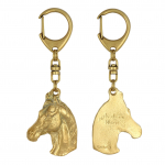 Australian Stock Horse - Gilded key ring with horse, handbag decoration, luxury accessory by Art-Dog brand