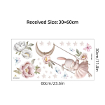 Akvarell multifilm J&auml;nes lill Liblikad Seinakleebised Eemaldatavad Lastele T&uuml;drukutele Lastetuba Laste Seinakleebised Kodukaunistus 30x60CM