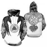 2020. aasta uus mood meeste kapuuts, Viking Tattoo, 3D-prinditud naljakas kampsun, meeste naiste hiphopi jakk S