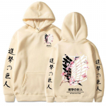 Jaapani anime Attack on Titan Style kapuuts Graafilise tr&uuml;kiga kapuuts Harajuku t&auml;navar&otilde;ivad Unisex t&auml;navar&otilde;ivad S