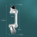 Uus 1080&deg; p&ouml;&ouml;ratav segisti, aeraator Splash kaherežiimiline k&ouml;&ouml;gikraan, pikendatud veeotsik, segisti adapter, segisti mullitaja robotvars Dual gear