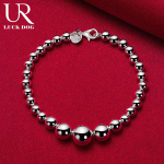 925 h&otilde;bedane sileda gradiendiga suur &uuml;mmargune helmestega k&auml;ev&otilde;ru Moodsad pulmaehted 20CM