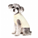 Kootud lemmikloomade kampsunid v&auml;ikestele keskmistele koertele kassidele soe koeramantel Paks kutsikajakk Chihuahua Yorkies Shih Tzu mopsiriided S valge
