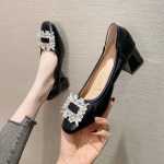 2025. aasta kevadsuvi naiste k&otilde;rged kontsad Elegantsed naiste peokingad Br&auml;ndi Pumps Rhinestone kandiline konts, 5 cm must kuld, pluss suurus 42 35 must