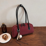 Yogodlns Uus seemisnahast &otilde;lakott naistele mitme taskuga kaenlaaluste kott Seemisnahast &uuml;hev&auml;rviline k&auml;ekott t&otilde;mblukuga kotikott t&ouml;&ouml;le ostmiseks 30x9x14cm must