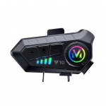 Mootorratta Bluetooth-&uuml;hilduv peakomplekt M&uuml;rasummutus Automaatne &Uuml;hendus Veekindel sides&uuml;steem Intercom-peakomplekt must