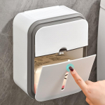 Seinale riputatav veekindel salvr&auml;tikukarp rullpaberihoidik WC salvr&auml;tikute hoiukast kahekihilisest plastikust vahend Vannitoa tarvikud 18cm*12.5cm*22.cm hall