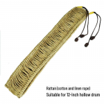 K&auml;sitsi valmistatud eeterrotangist trumli servakate 12&ndash;14-tollistele k&auml;sipannidele &ndash; v&auml;hendage m&uuml;ra k&auml;sitsi punutud kanepitrossp&otilde;llega 12-inch cotton thread type