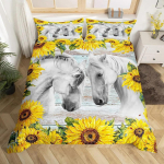 Jooksev hobune 3D voodipesukomplekt King Queen Double Full Twin Single suurus voodipesukomplekt 173x218cm 2pcs