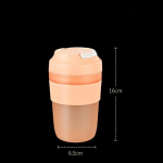 Elektriline mahlapress USB-laadimisega kaasaskantav mahlapressimise tass k&auml;eshoitavad puuviljasegistid apelsinipressid mahlapressid, puuviljaprotsessor, lihtne puhastada 400 ml roosa