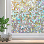 Mullivaba j&auml;&auml;tunud aknakile &ndash; isekleepuv s&ouml;&ouml;vitatud privaatsusklaasist vin&uuml;&uuml;l C