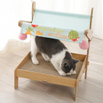 Kassi v&otilde;rkkiik lemmikloomavoodi K&otilde;rgendatud lemmiklooma voodi siseruumides puidust kassitool Kaheinimesevoodid Lemmiklooma puhkamiseks ja m&auml;ngimiseks v&otilde;rkkiigem&ouml;&ouml;bli kingitus kassidele ja kassidele 42.2*37*50cm valge