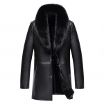 Talvine eakate meeste karusnahast krae Meeste karusnahk &uuml;he keskmise pikkusega sametist paksendatud jope M pruun