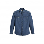 Levis Denim Ruudukujulise Kraega Pikkade Varrukatega S&auml;rk Meeste s&auml;rgid Tume-Sinine 85745-0073 XS