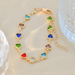 V&auml;rviline tsirkooniumoksiidist s&uuml;damega k&auml;ev&otilde;ru, 1 osa &ndash; s&auml;delev peor&otilde;ivaste aksessuaar, loomingulised suveehted naistele 1pcs