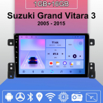 Autoraadio Android Auto Carplay Suzuki Grand Vitara 3 jaoks 2005&ndash;2015 Multimeediam&auml;ngija peakomplekt Stereo GPS-navigatsioon BT WIFI 1+16GB 1+16GB