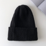 Uued kommiv&auml;rvid Naiste kootud m&uuml;ts soe pehme trendikas m&uuml;ts Kpop stiilis villane nokam&uuml;ts Elegantne universaalne m&uuml;ts 54cm-58cm must