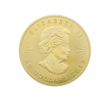 Kanada 1 untsi vahtralehe kuldm&uuml;nt Brilliant Uncirculated BU reiside m&auml;lestuskollektsiooni m&uuml;nt kuld
