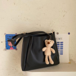 Vabaajalikud PU-nahast koti&otilde;lakotid Uued Suure mahutavusega Naiste crossbody-kotid Lihtsad Naiste k&auml;ekotid Must Beež beige
