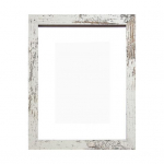 Puidust pildiraam Minimalistlik pildiraam pleksiklaasist kattega lauaplaadile seinakinnitusega pildiraam kodukontori sisekujunduseks L valge