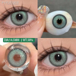 EYESHARE Colored Contact Lenses Light Blue Contact Lenses Cyan Colored Contact Lenses Brown Natural Lenses Colored Cosmetic Green Lenses 1 Pair