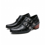 Uued retropruunid meeste pulmakingad Mood Slim Fit terava kontsaga pullover hingav vabaaja mood nahast kingad Cowboy 38