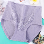 Naiste aluspesu Keskealistele ja eakatele Alusp&uuml;ksid &Otilde;hukesed k&otilde;rge v&ouml;&ouml;kohaga naiste alusp&uuml;ksid Plus Size pesu Ema aluspesu Oversized XL lilla