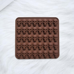 40 auku pealuu j&auml;&auml;kuubik silikoonvorm Halloweeni loominguline kaunistus korduvkasutatav baaripidu j&auml;&auml; valmistamine kommide &scaron;okolaadi k&uuml;psetamine pruun