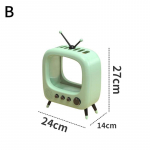 Kass TV Akvaarium Lauapealne Betta Retro stiilis Lauapealne Kodu Armas Lemmikloom Head Asjad Interneti Kuulsus Akvaarium L&auml;bipaistev Armas roheline
