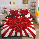 3D Armastus S&uuml;damega Kuningas Kuninganna Tekikott S&otilde;brap&auml;eva Kingitus Voodipesukomplekt T&uuml;drukutele Naistele Paaridele Pehme Pol&uuml;ester Tekikott Kodutekstiil EU Single 135x200cm