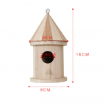 Puidust koolibri maja v&auml;listingimustes linnupesa onn riputatav puur varjupaik koolibri looduslik puitk&auml;sit&ouml;&ouml; aia dekoratsioon 2024