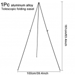 Molbert Statiivi Instant P&otilde;randaplakat Kokkupandav Kaasaskantav Statiivi Alus Maalimine Joonistusraamid Mustad Terasest K&otilde;rgus Vitriinide Hoidikud