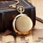 Kahekordne k&auml;sitsi vaskmaterjalist mehaaniline taskukell kaelakee kingitus