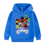 Laste 3D kapuutsiga pusa Smiling Critters pullover Laste kampsun 130cm sinine