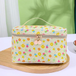 Naiste kosmeetikakott Lillemustri mahutavusega kosmeetikakott Kahe lukuga meigikorraldaja Kaasaskantav reisihoiustamiskott pesukott 20 *12 *12cm must