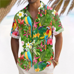 Hawaii s&auml;rk meestele, meeste vintage n&ouml;&ouml;pidega keeglis&auml;rgid l&uuml;hikeste varrukatega suvine rannas&auml;rk L