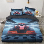 V&otilde;idus&otilde;iduautod Moodsad 3D tekikott Dropshipping Moodne lahe sportauto lastele Teismelised poisid Magamistoa kaunistus Kuninganna 135x200cm 2pcs