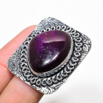 Pink Labradorite Handmade 925 Sterling Silver Jewelry Ring Size 9 e2u15