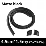 Universaalne spoiler Autostiil 5D s&uuml;sinikkiust spoilerid l&auml;ikivmusta mustriga Punch-Free paigaldus 1,5M