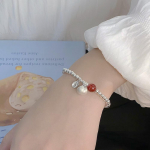 ANENJERY Hurma tuti helmestega k&auml;ev&otilde;ru naistele Mitmek&uuml;lgne tipptasemel peen mitmek&uuml;lgne &otilde;nne &uuml;mmargused helmed, elastsed k&auml;sitsi valmistatud ehted, kingitus valge