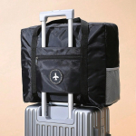 Reisikott, l&uuml;hikese vahemaa reisimine, kokkupandav k&auml;eshoitav kott, tootmisvalmis kott, suure mahutavusega kaasaskantav liikuva pagasi pakkimiskott must